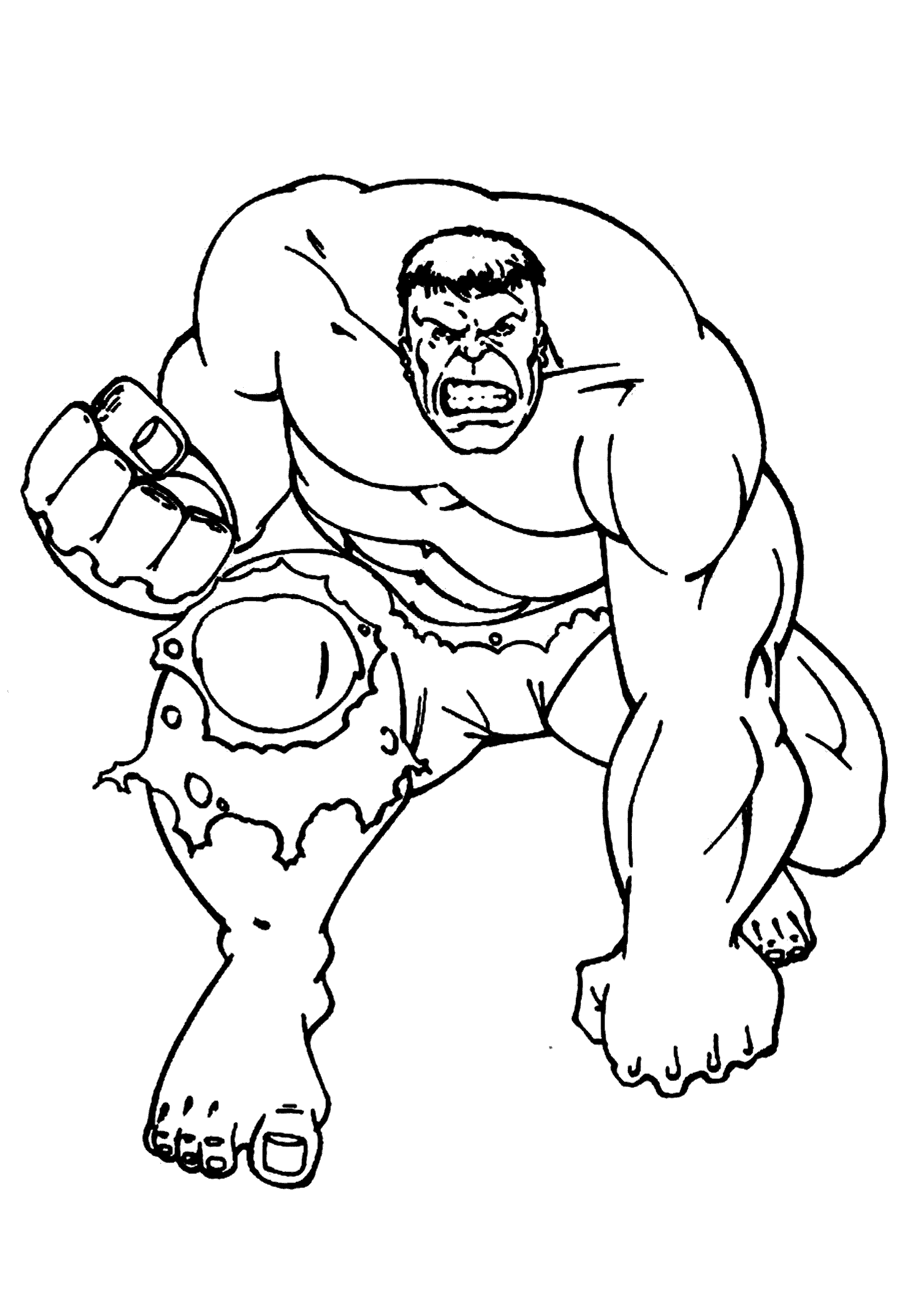 hulk coloring pages for kids