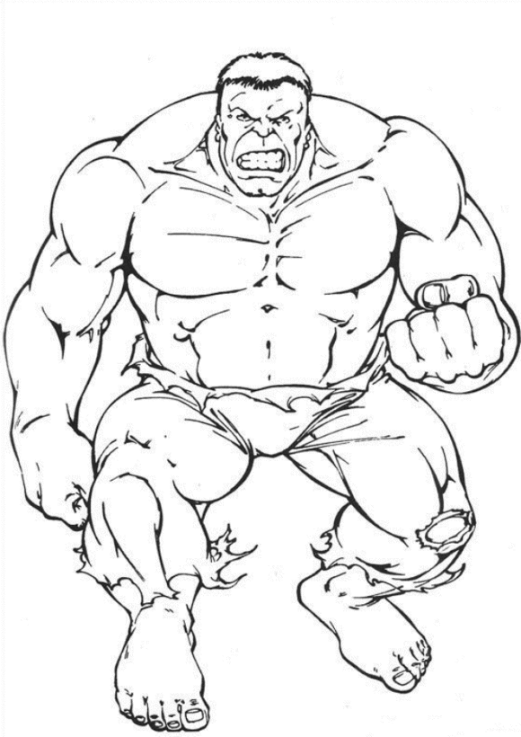 hulk coloring pages free printable