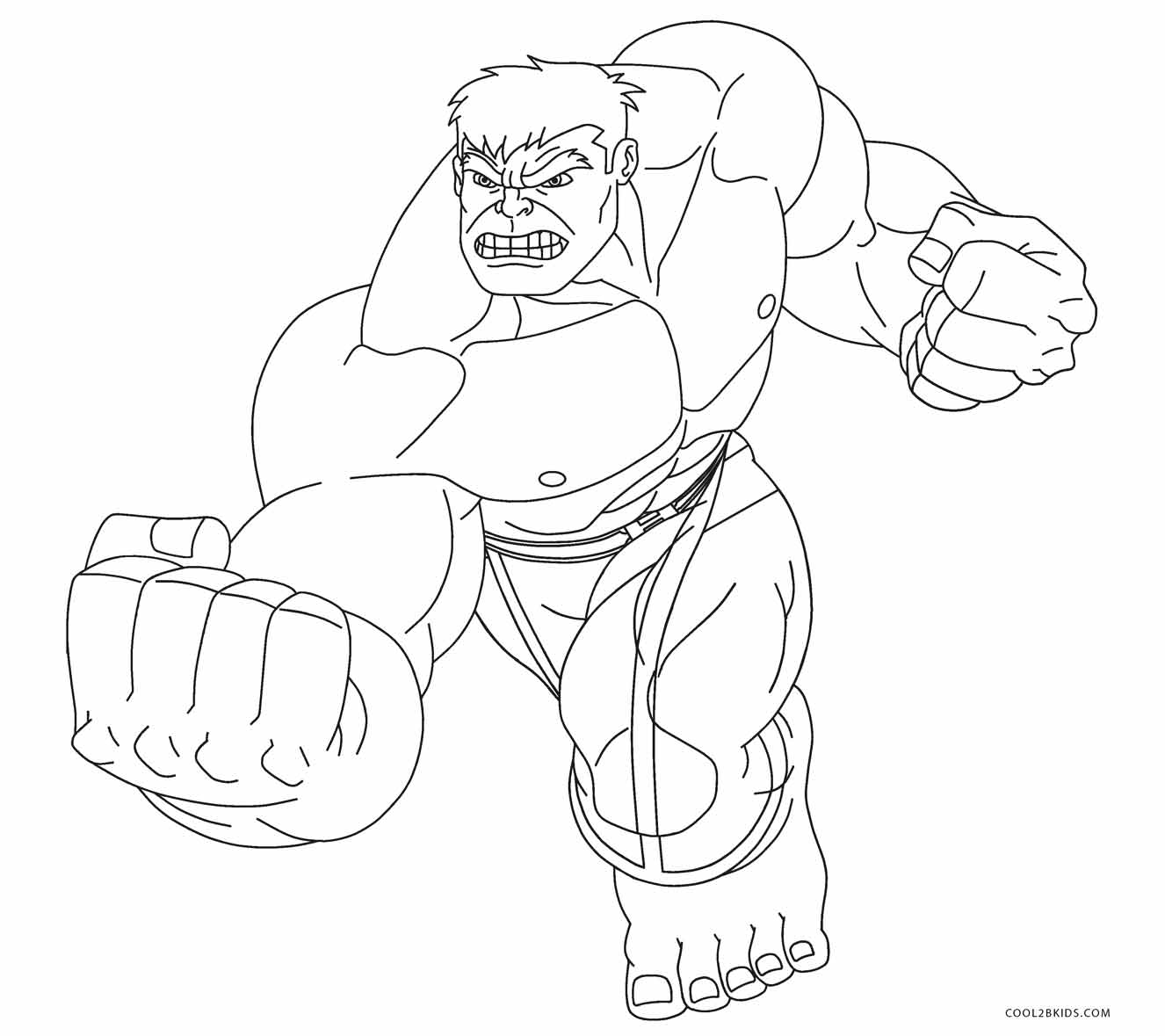 hulk coloring pages free