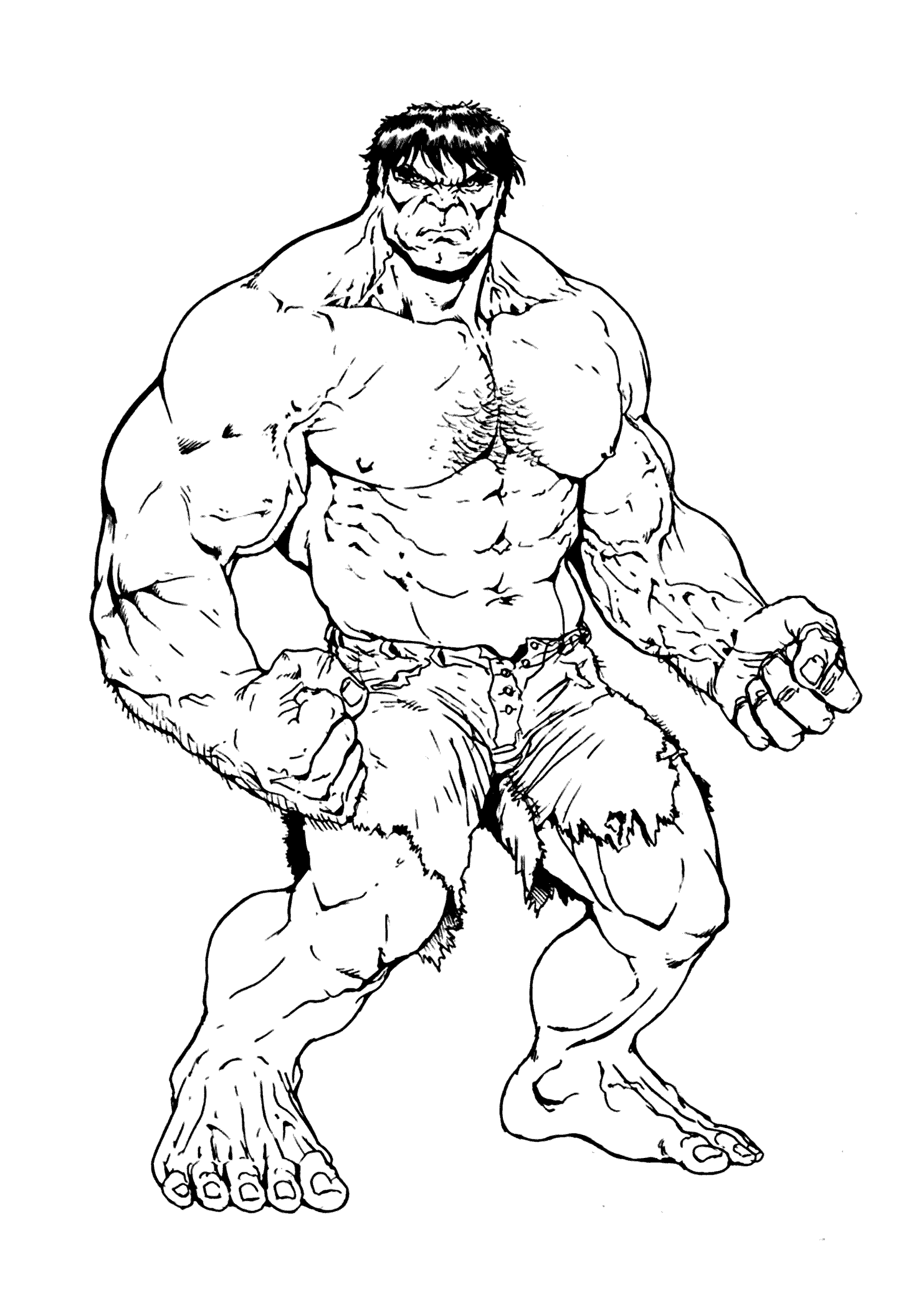 hulk coloring pages old