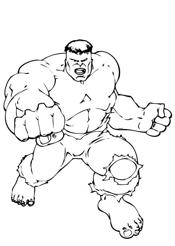 hulk smash coloring pages