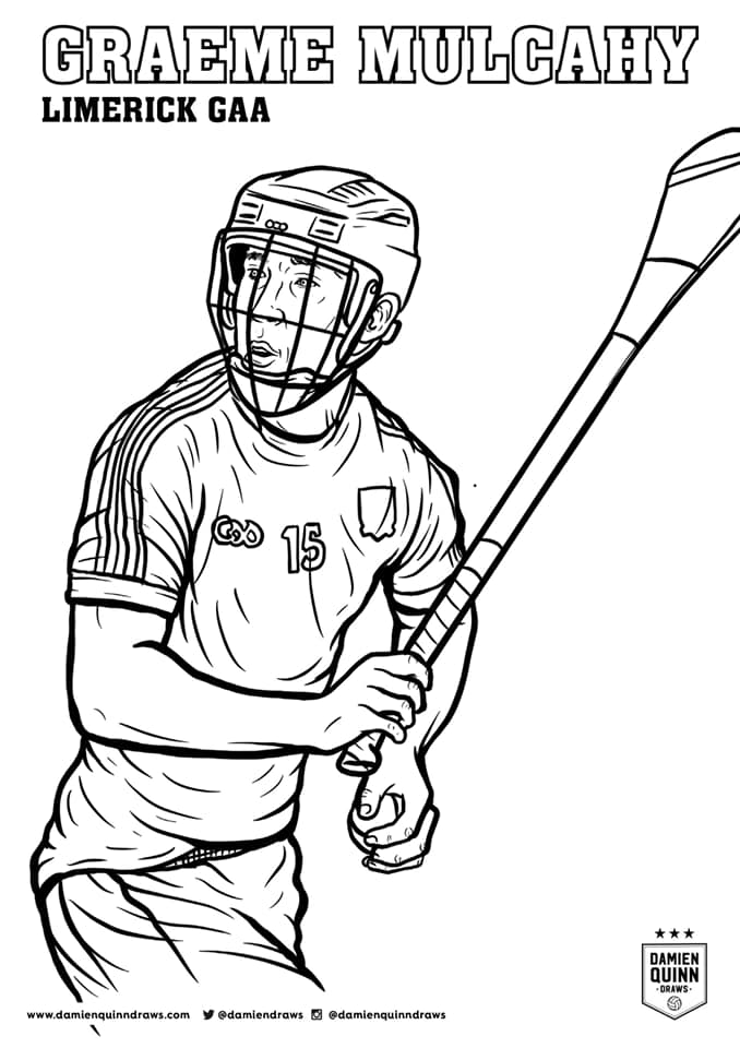 hurling coloring pages