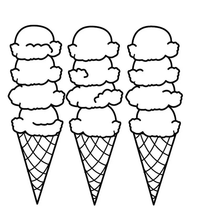 ice cream coloring pages print