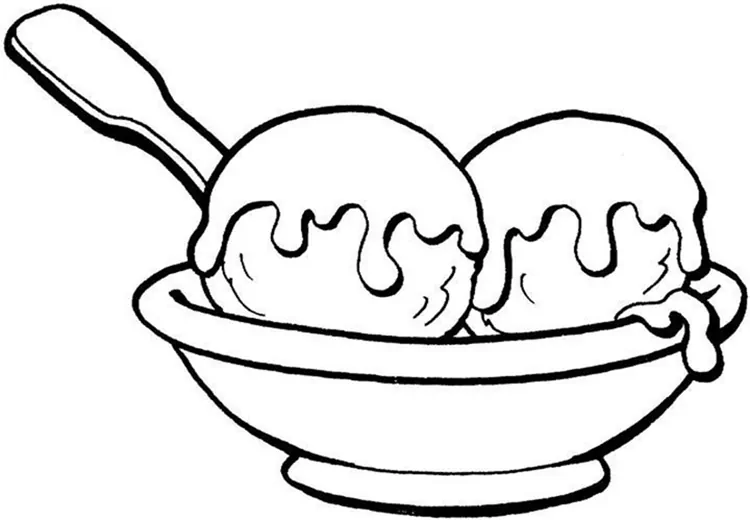 ice cream scoops coloring pages
