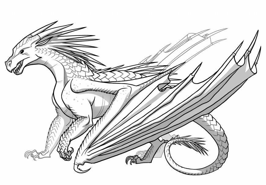 cool dragon pictures to color