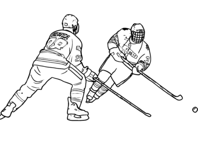 ice hockey coloring pages