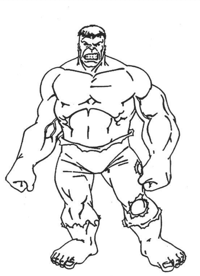 incredible hulk coloring pages for kids