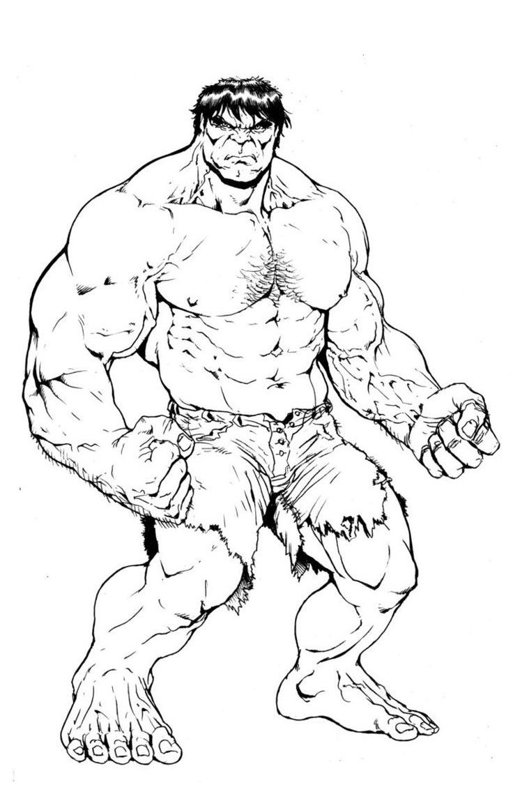 incredible hulk coloring pages to print