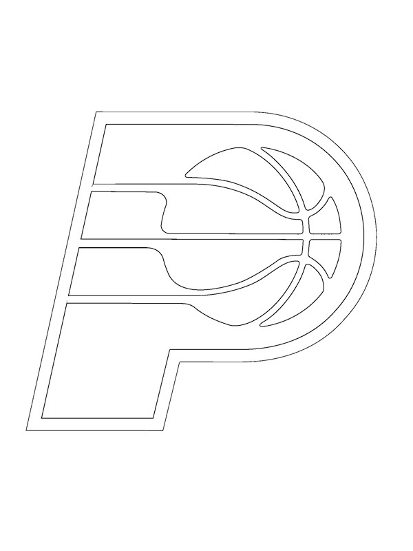 indiana pacers logo coloring pages