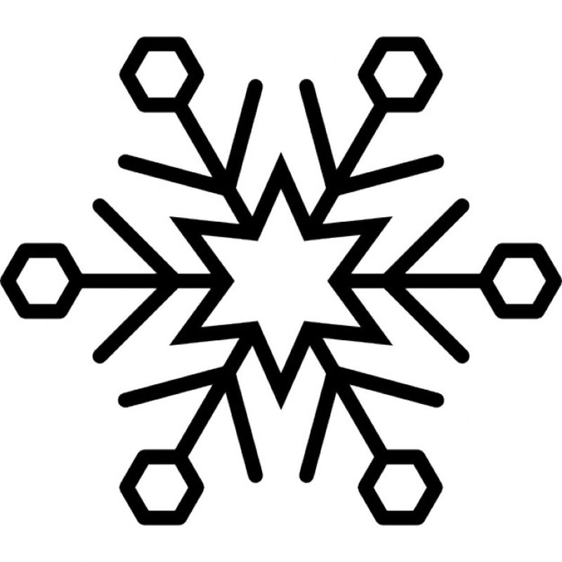intricate snowflake coloring page