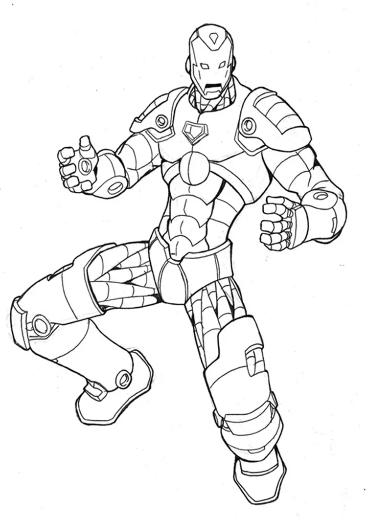 iron man coloring pages for adults