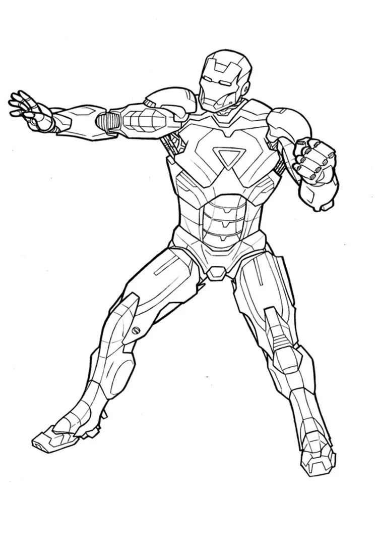 iron man coloring pages free printable