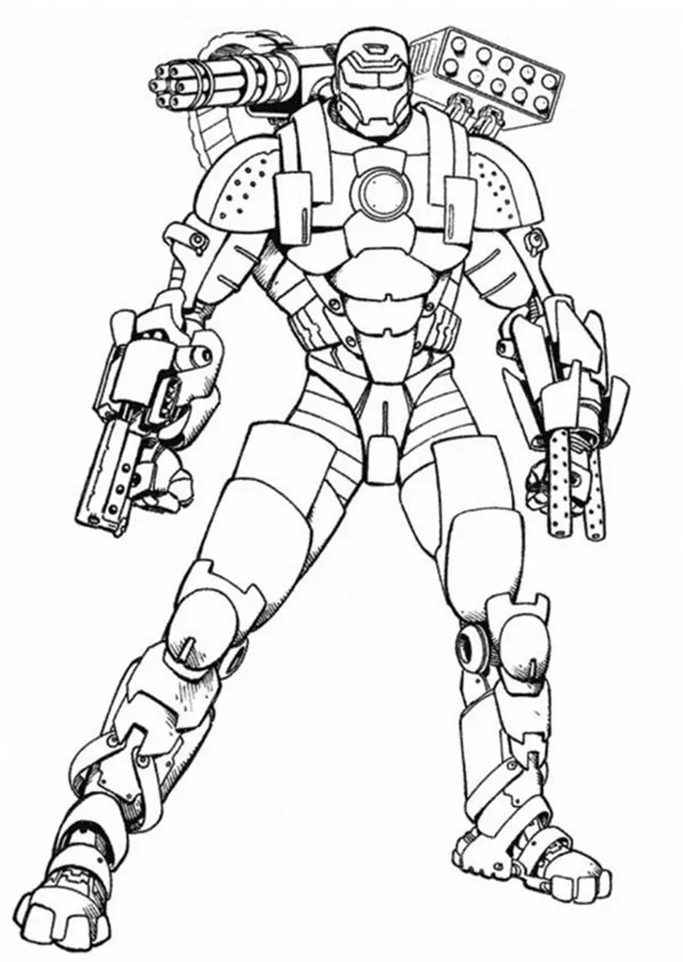 war machine coloring pages