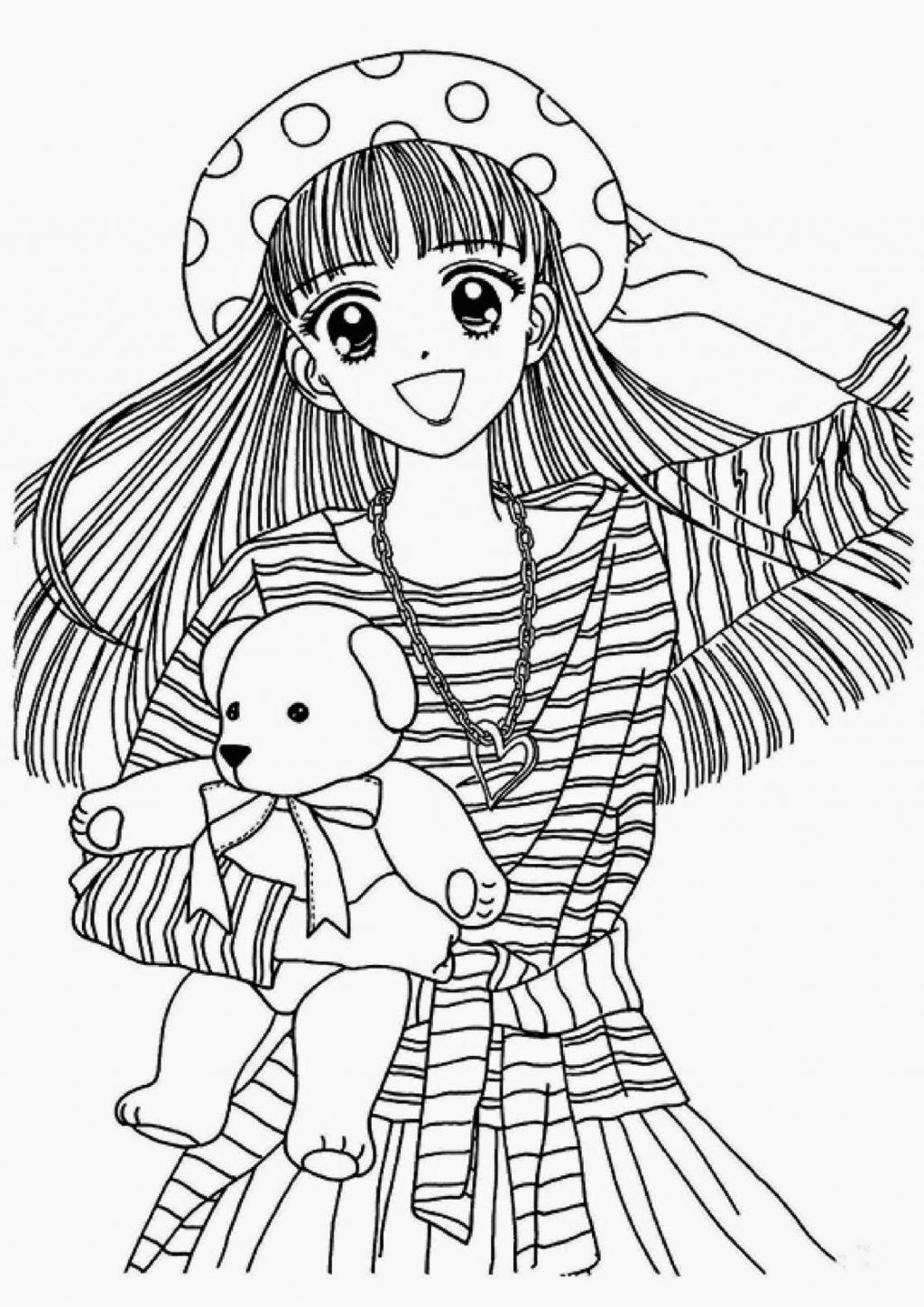 japanese anime coloring pages