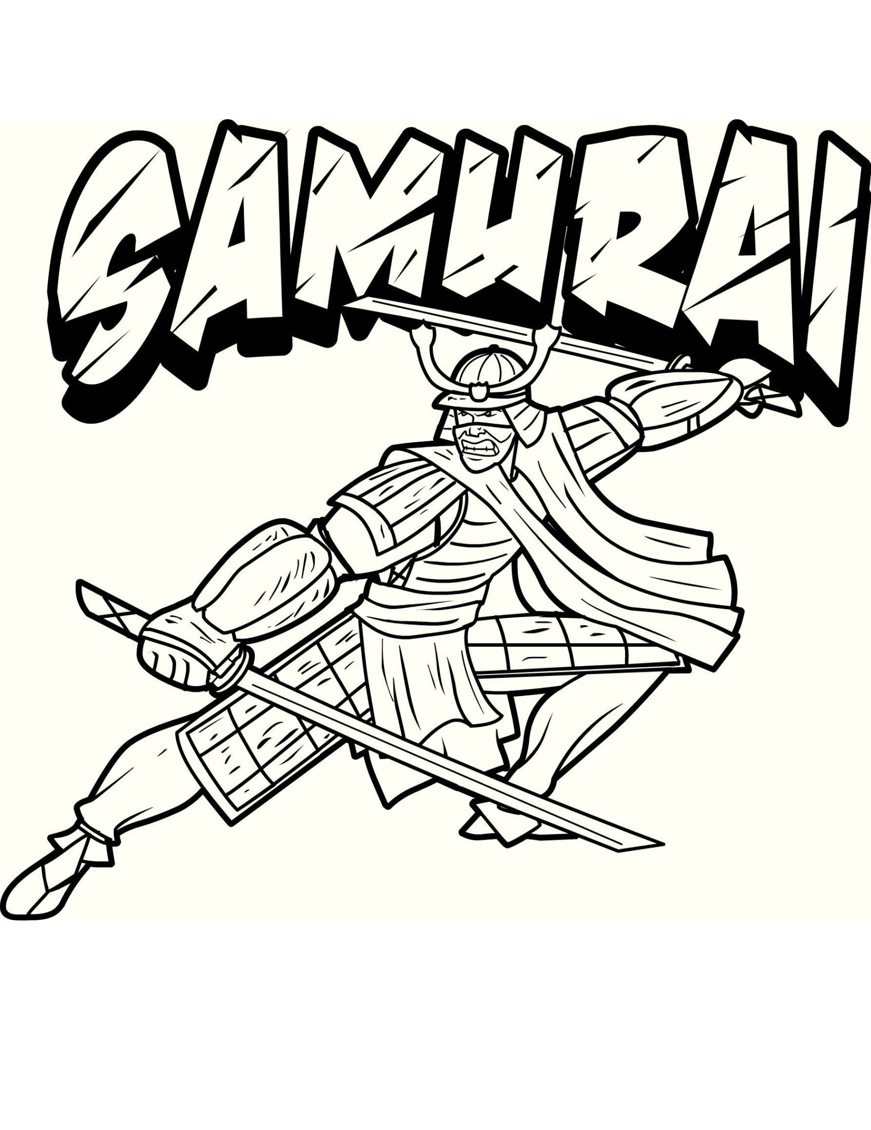 japanese samurai coloring pages