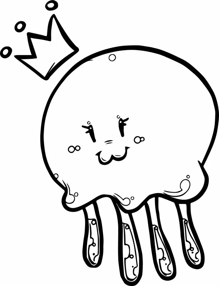 printable jellyfish coloring pages for girls