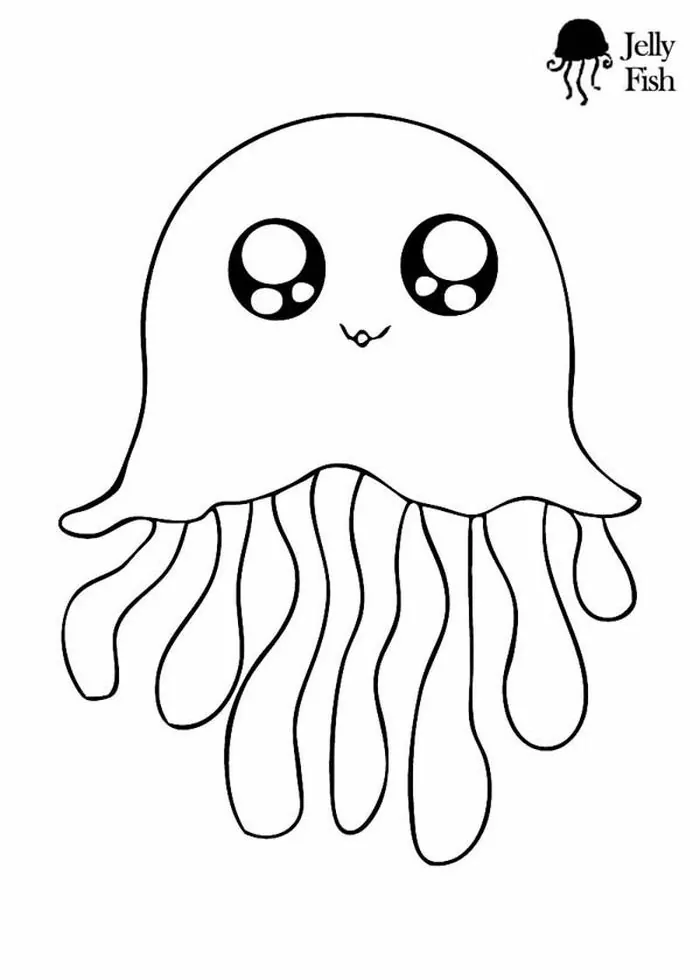 jellyfish coloring pages preschool