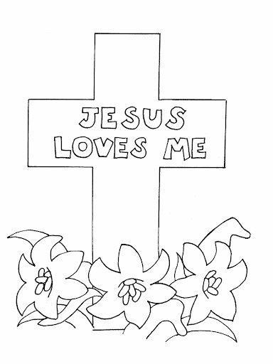 jesus loves me coloring pages