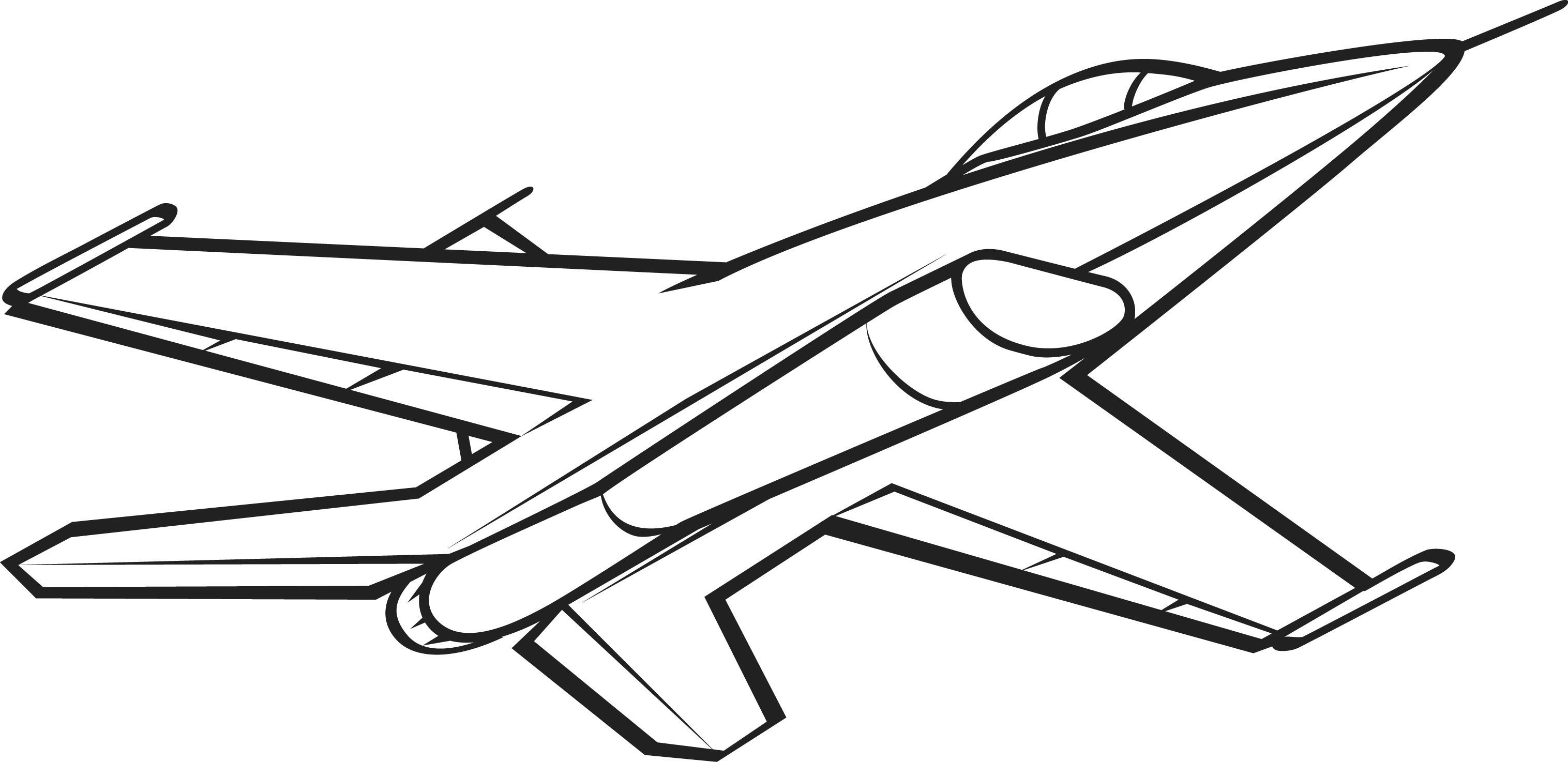 jet airplane coloring pages