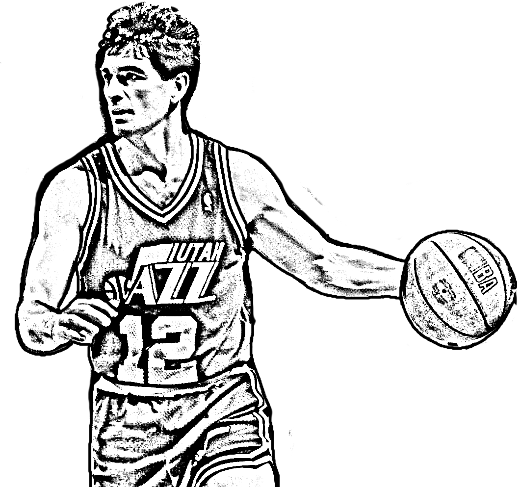 john stockton coloring pages