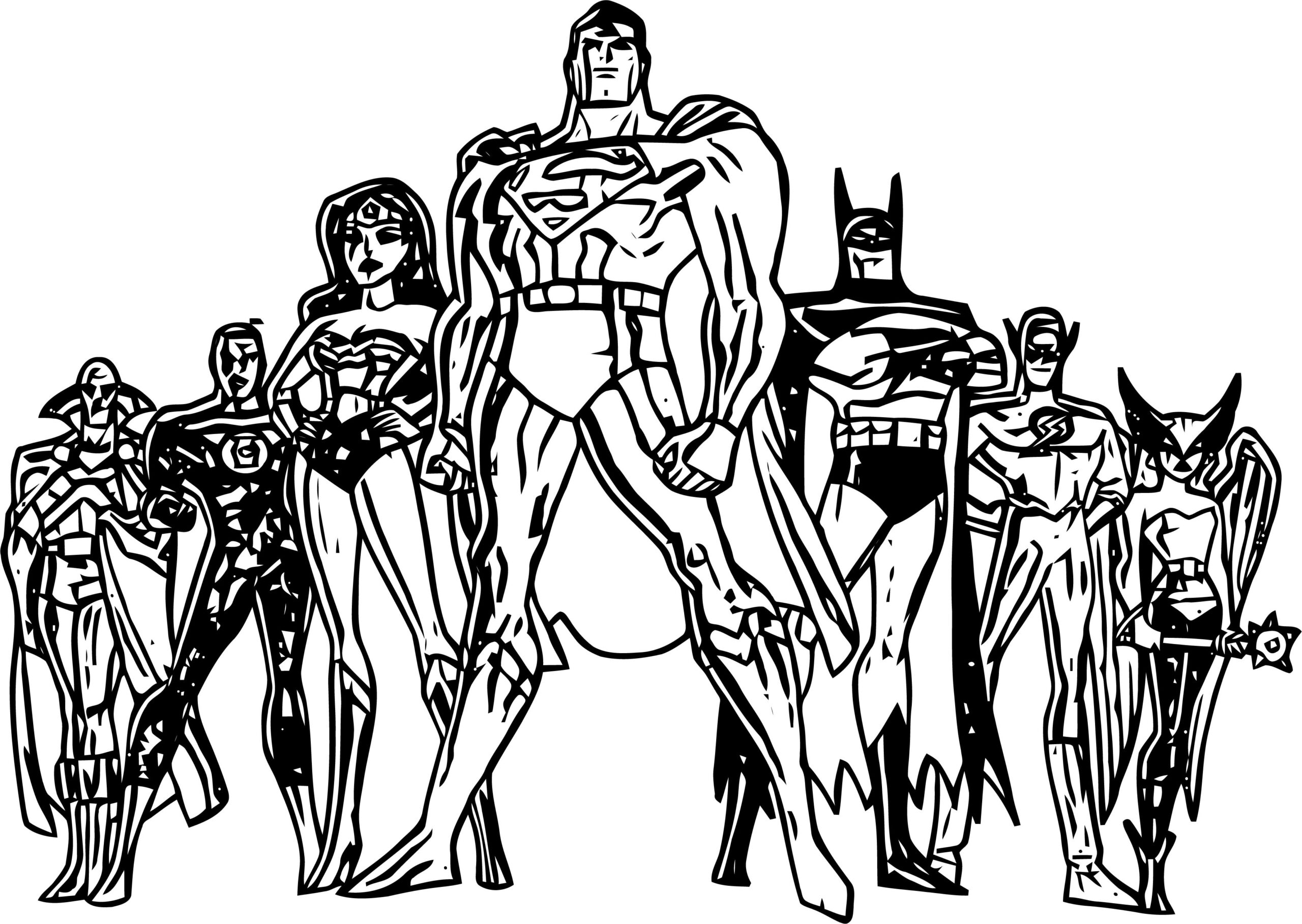 justice league coloring pages printable