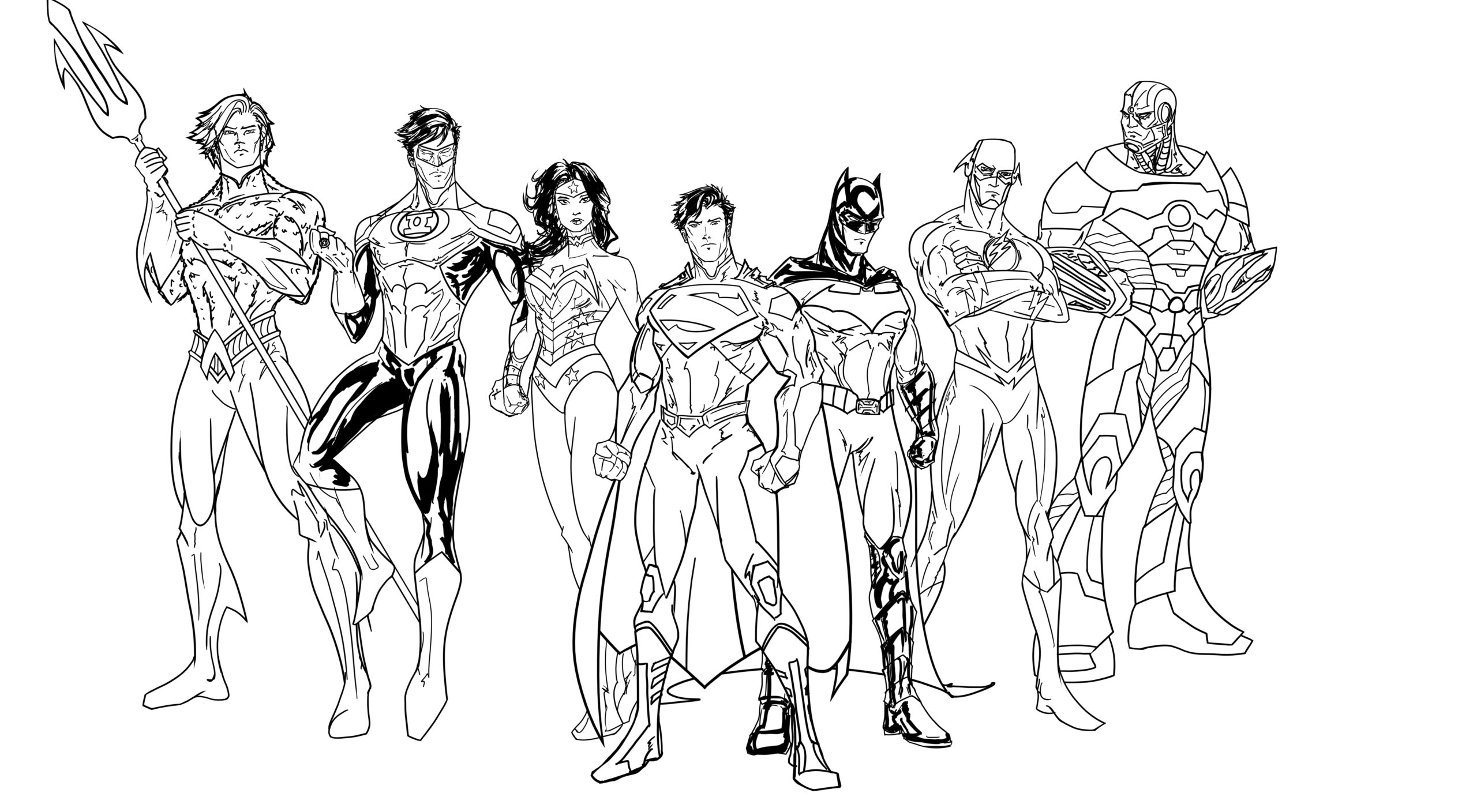 justice league coloring pages