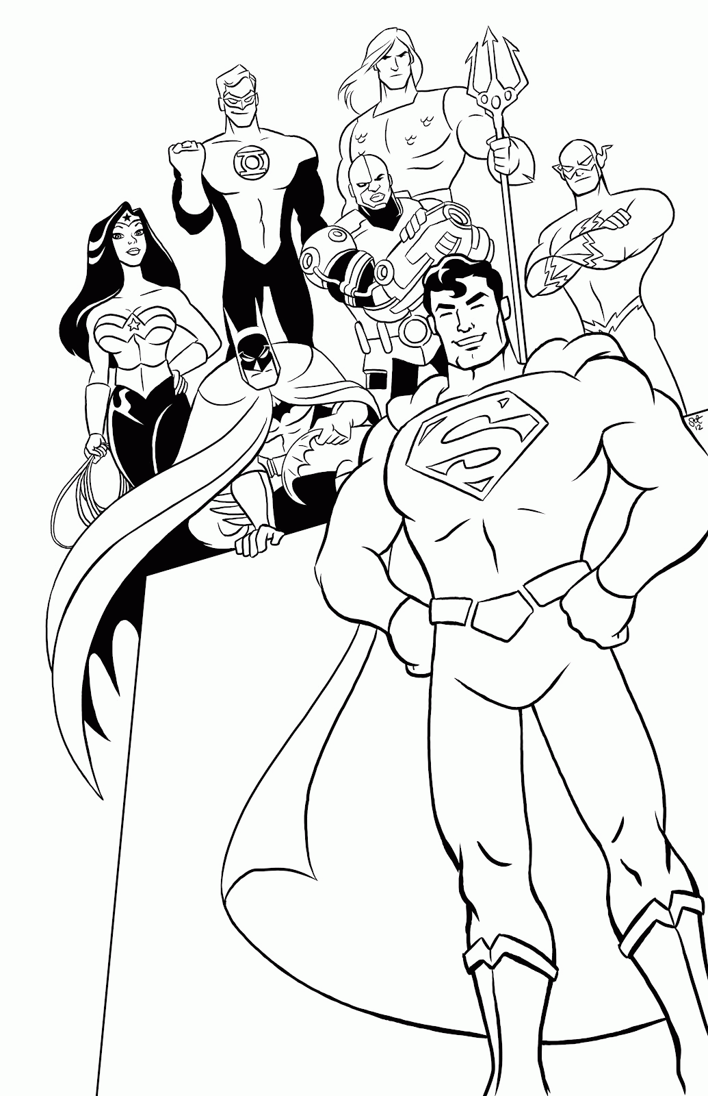 justice league unlimited coloring pages