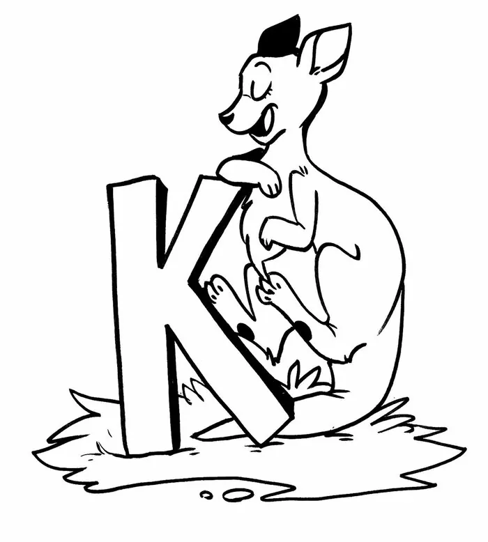 kangaroo coloring pages for adults