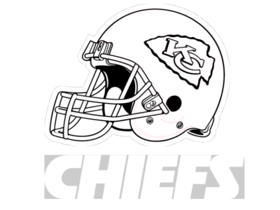 kansas city chiefs football helmet coloring page