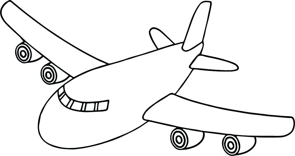 kids airplane coloring pages