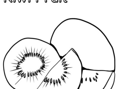 kiwi coloring page