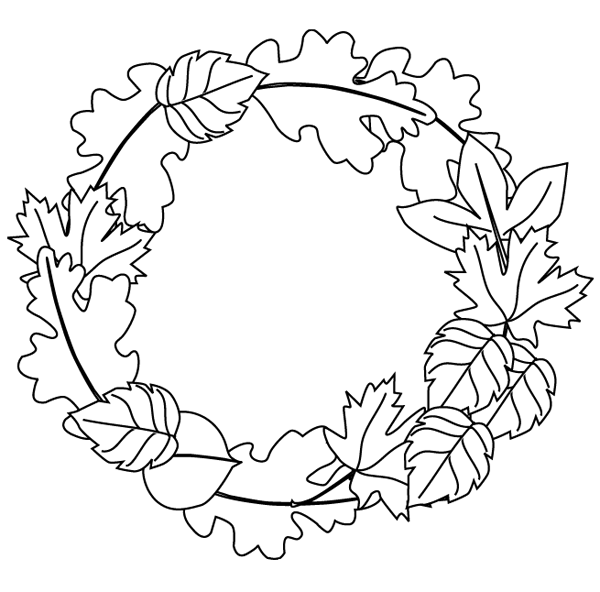 leaf coloring pages printable