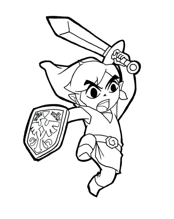 legend of zelda breath of the wild coloring pages
