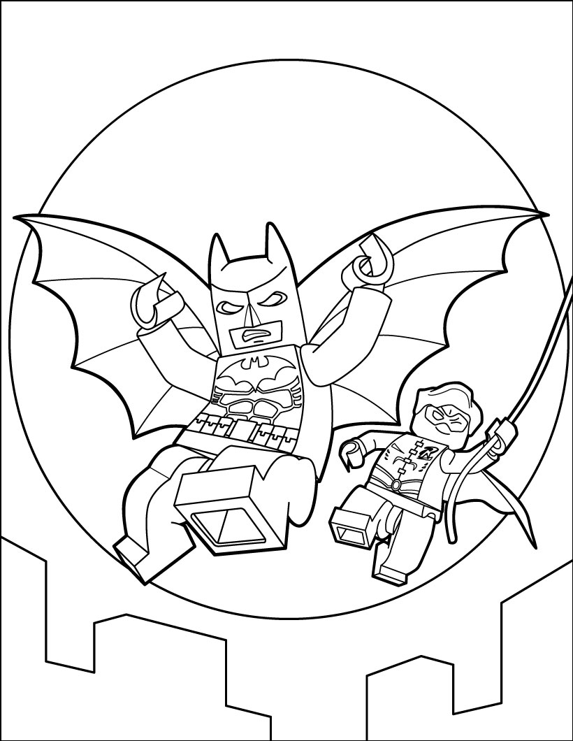 printable lego batman coloring pages