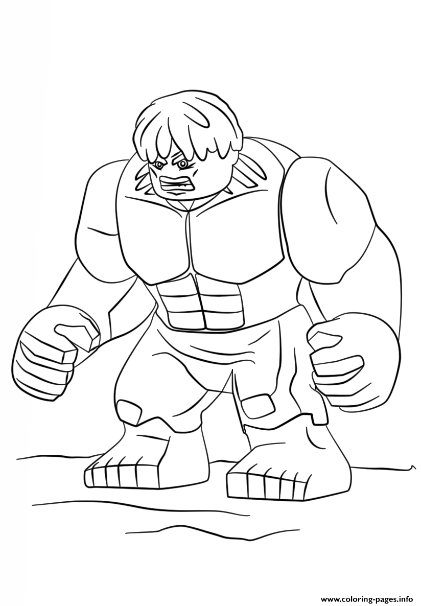 lego hulk coloring pages