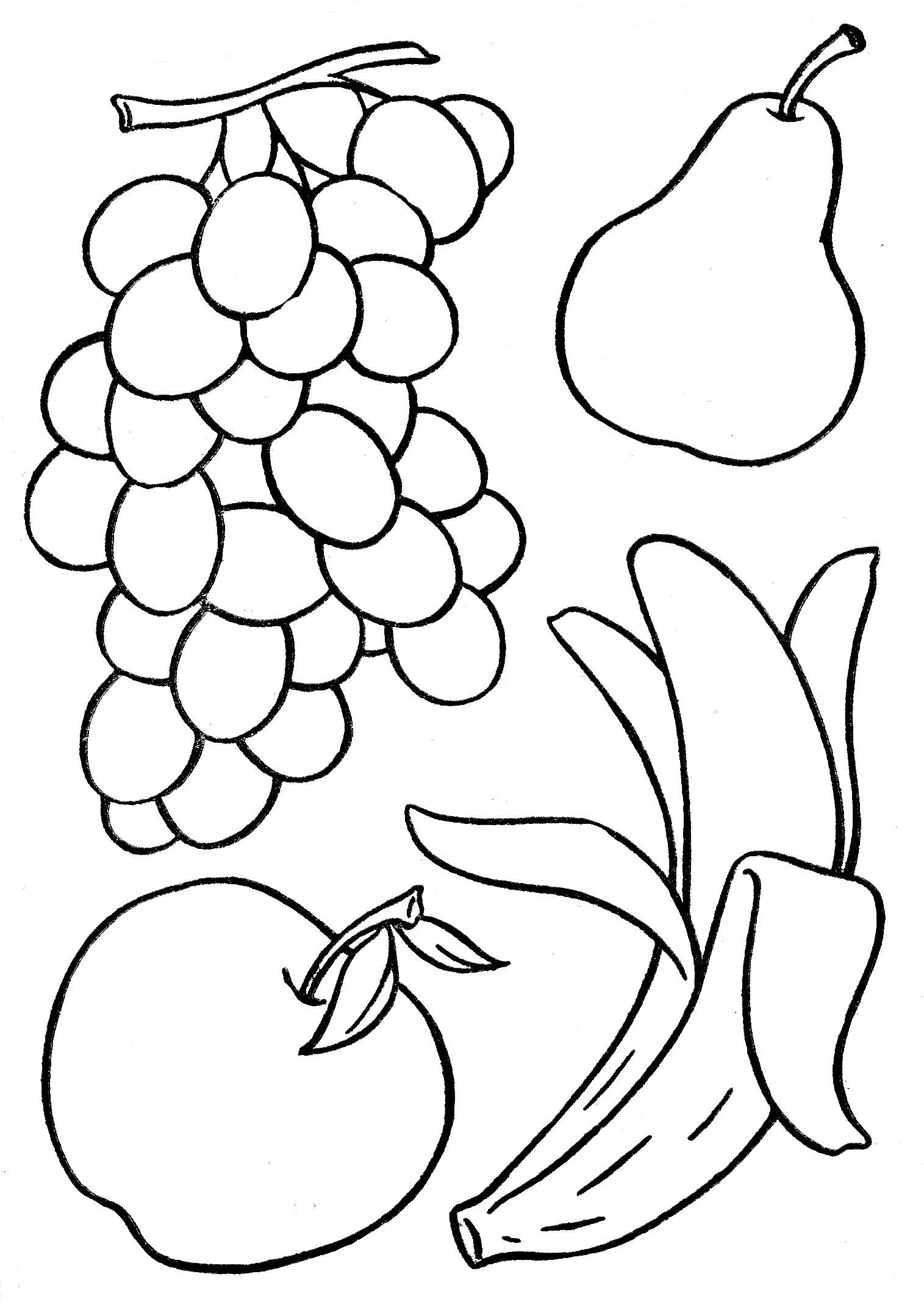 coloring pages fruit