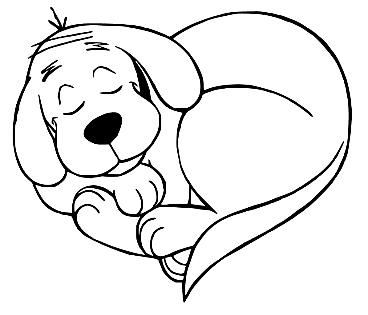 clifford the big red dog coloring pages to print