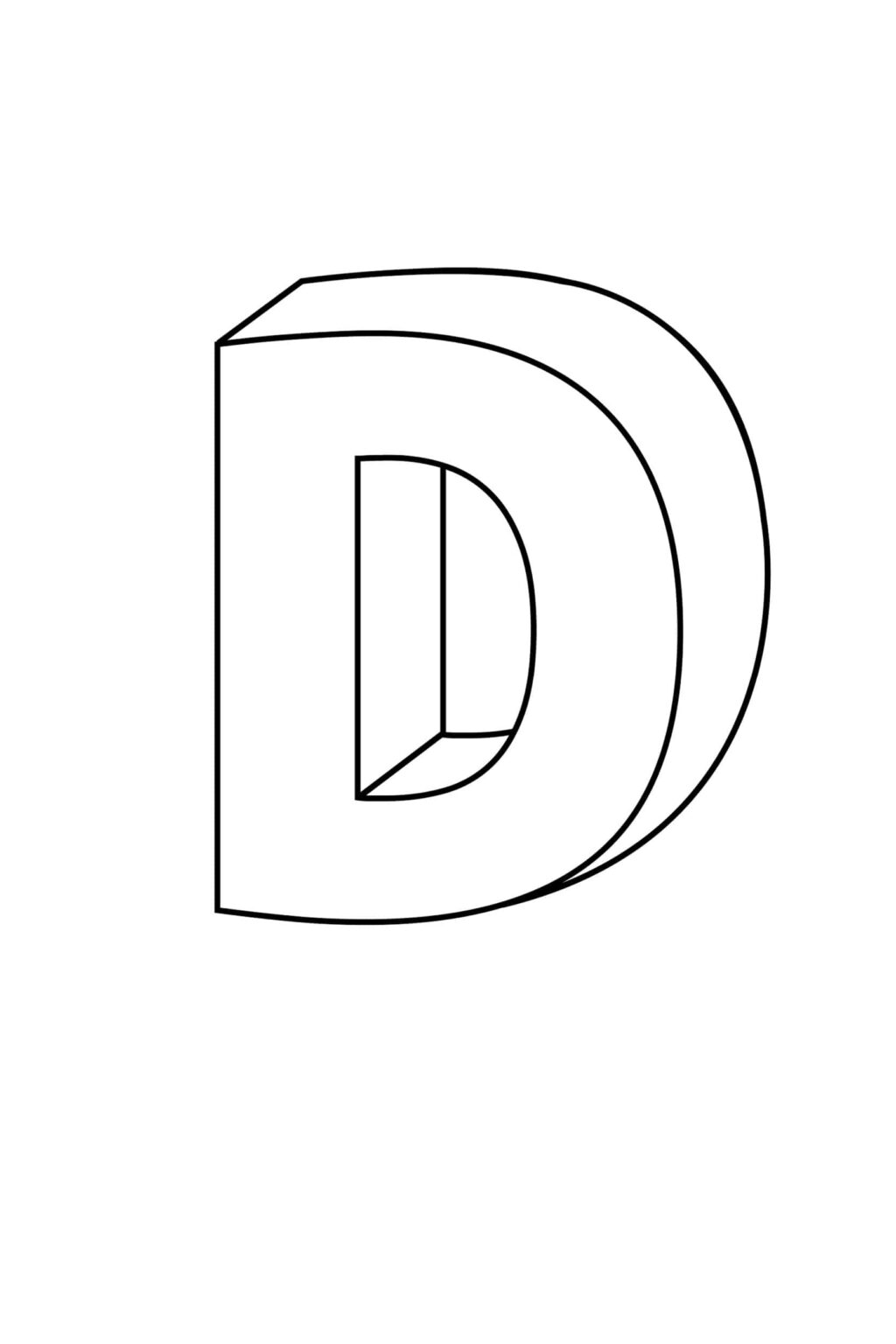 Let s learn with these letter d coloring pages pdf coloringfolder