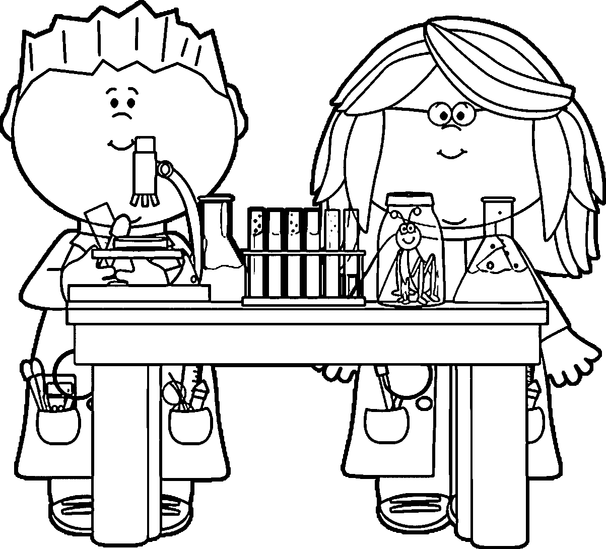 coloring pages science