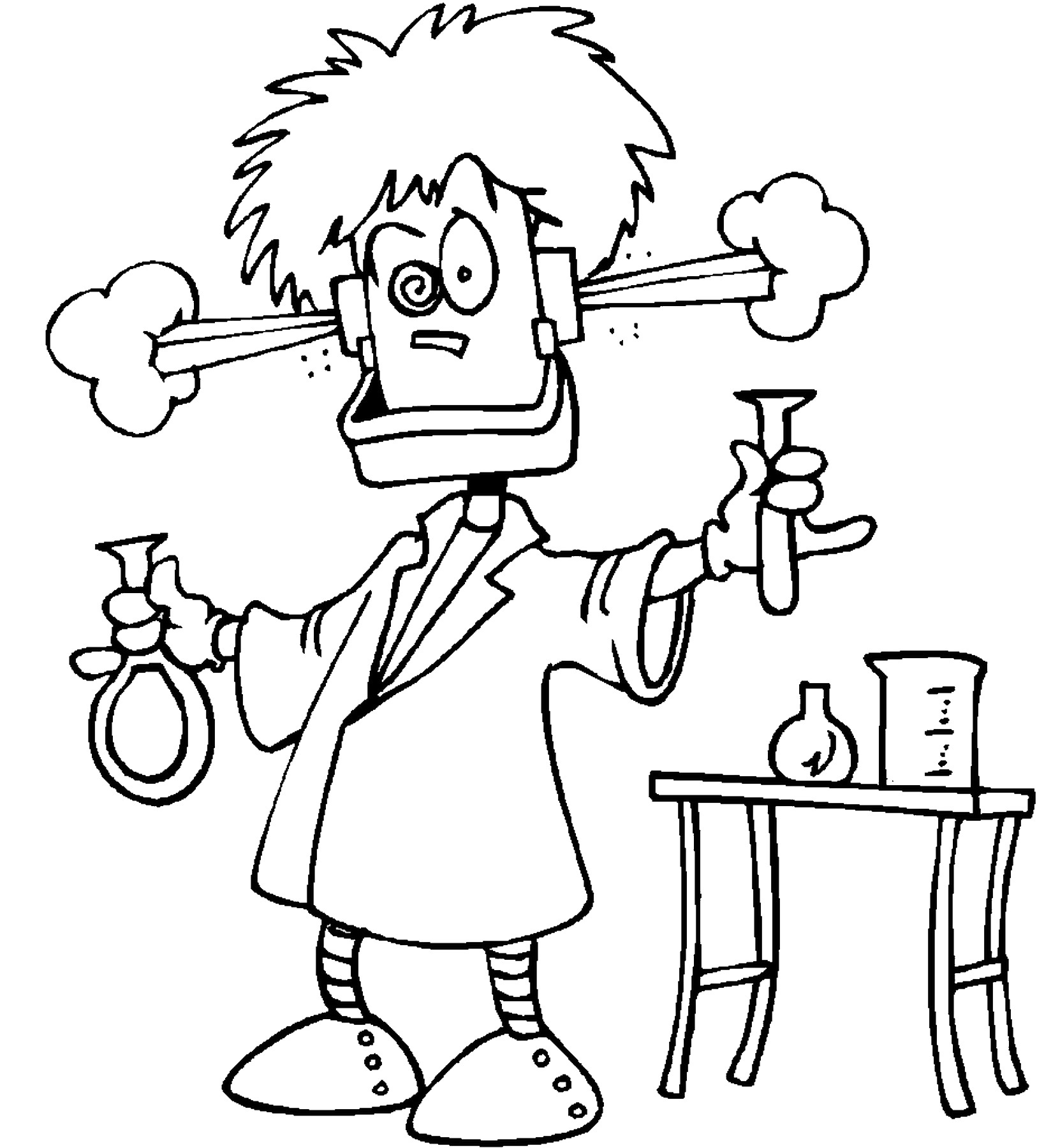 science lab coloring pages