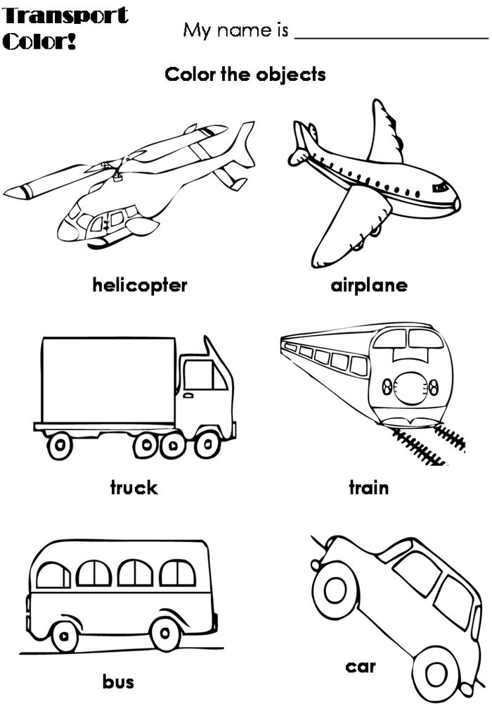 free coloring pages of transportation