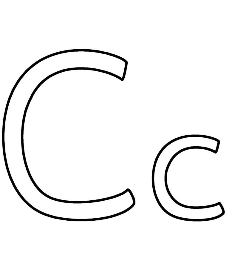 Letter C Coloring Pages Pdf Free To Print - Coloringfolder.com