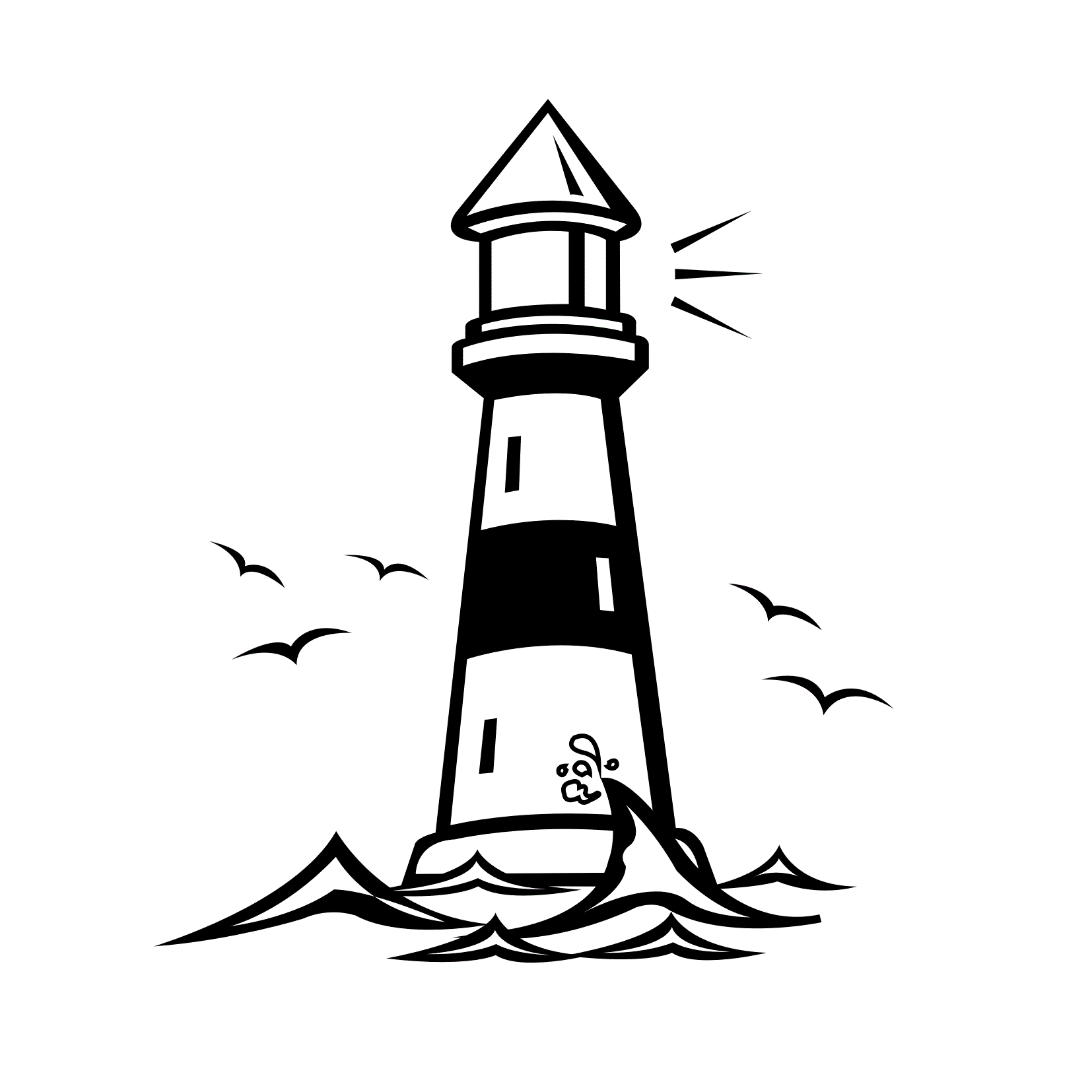free printable lighthouse coloring pages