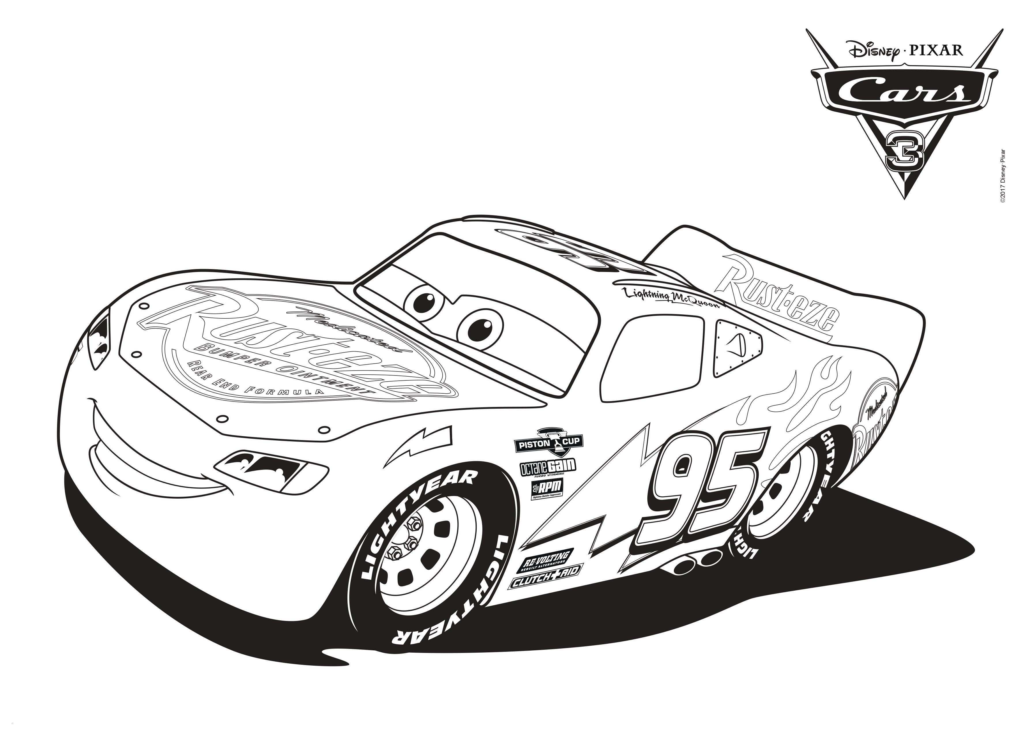 lightning mcqueen coloring page free page