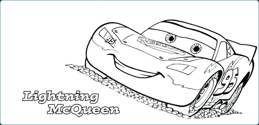lightning mcqueen coloring page free print