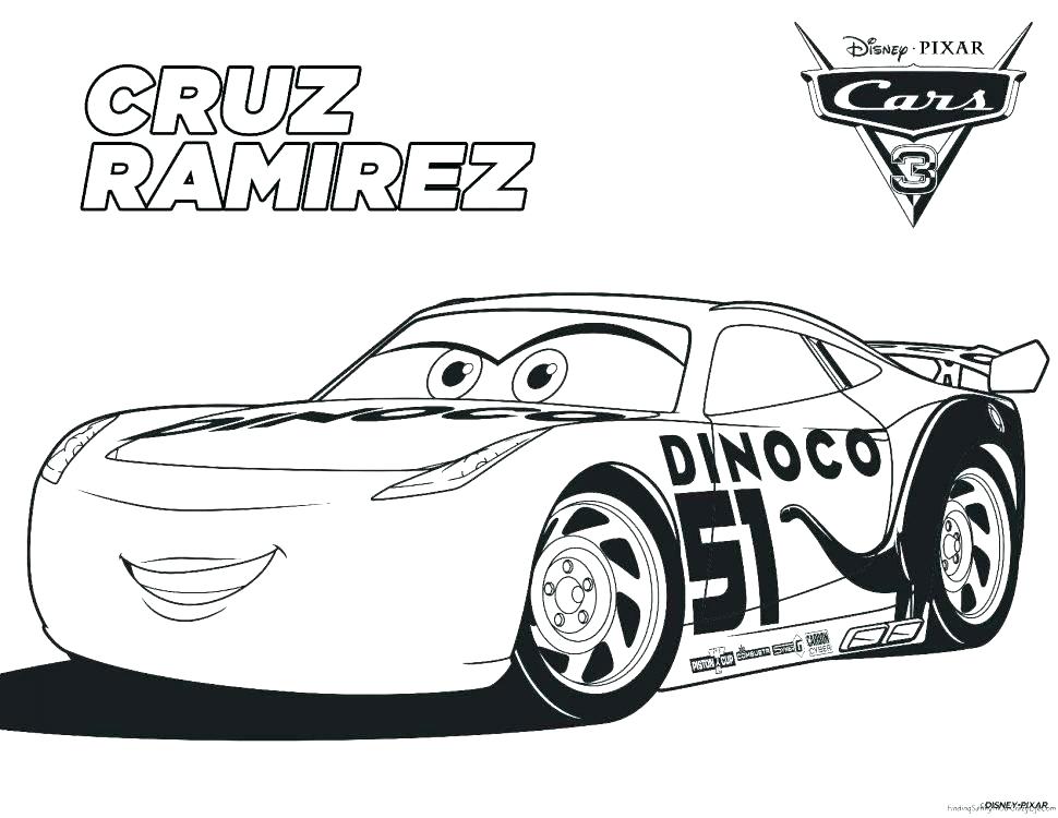 lightning mcqueen coloring page online