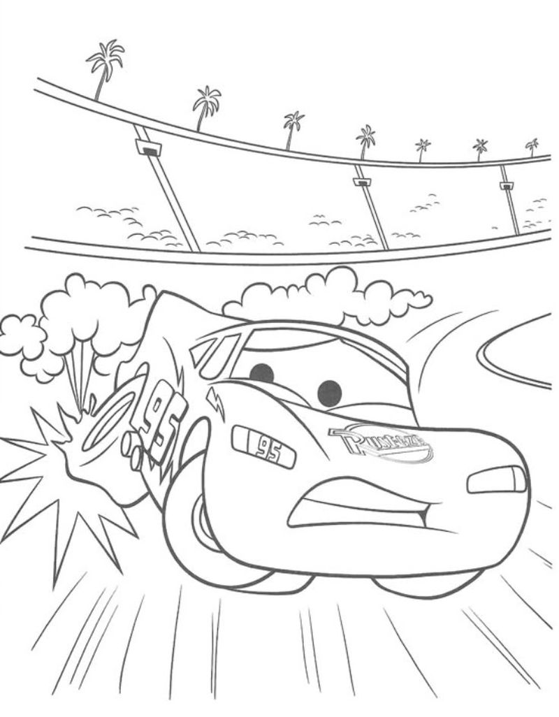 lightning mcqueen coloring pages pictures