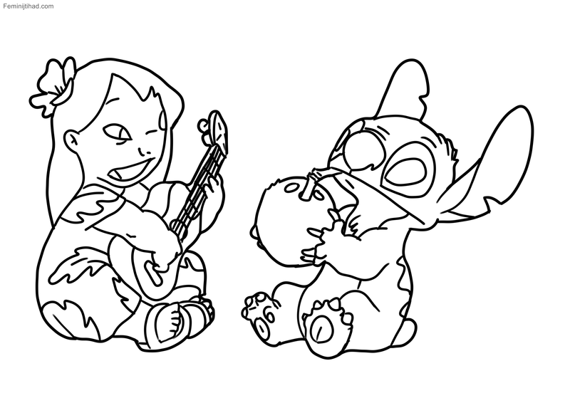 lilo and stitch coloring pages printable