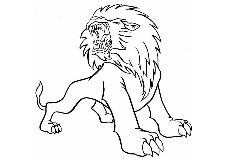 lion coloring pages for preschoolers