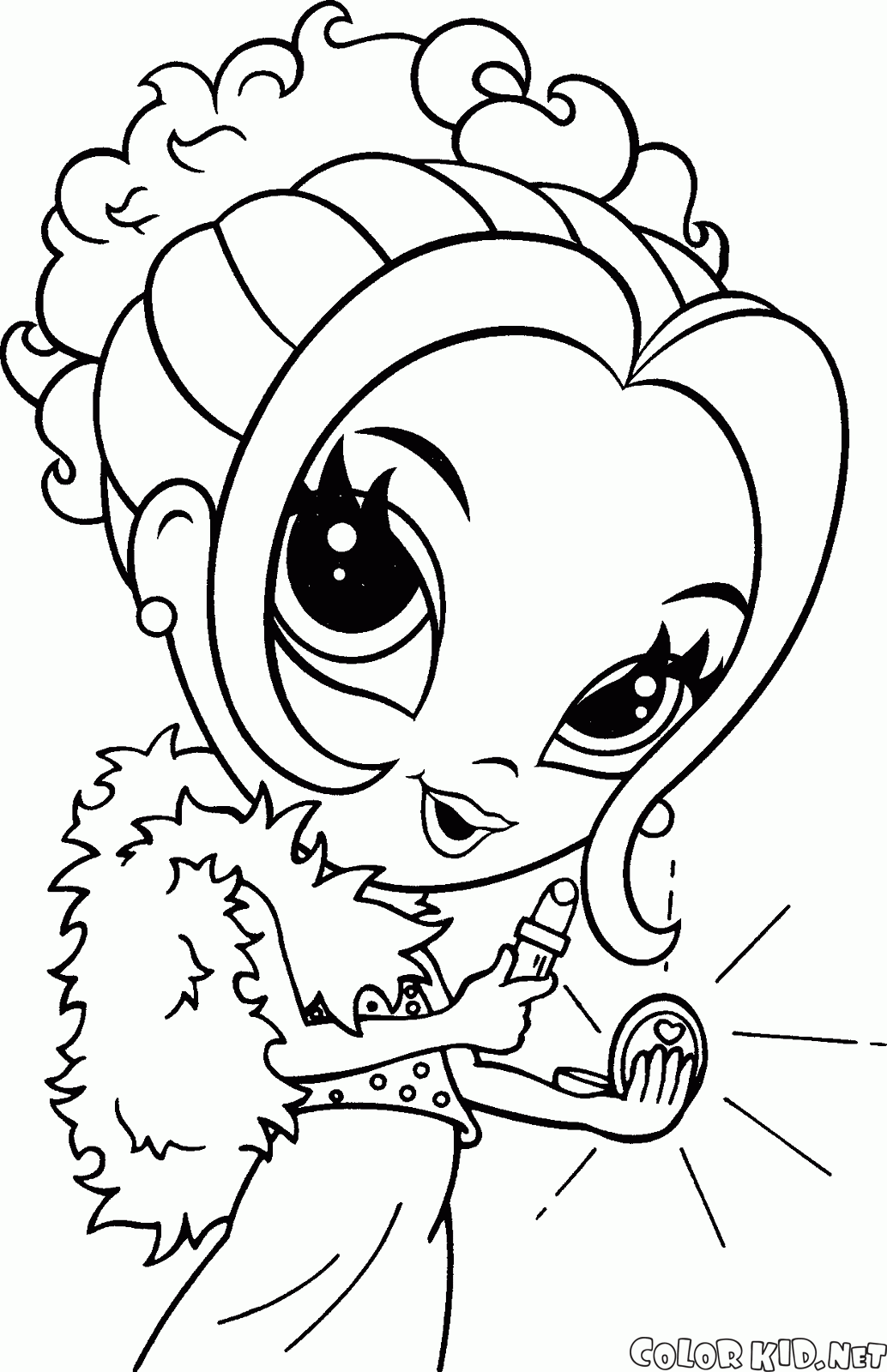 lisa frank cat coloring pages